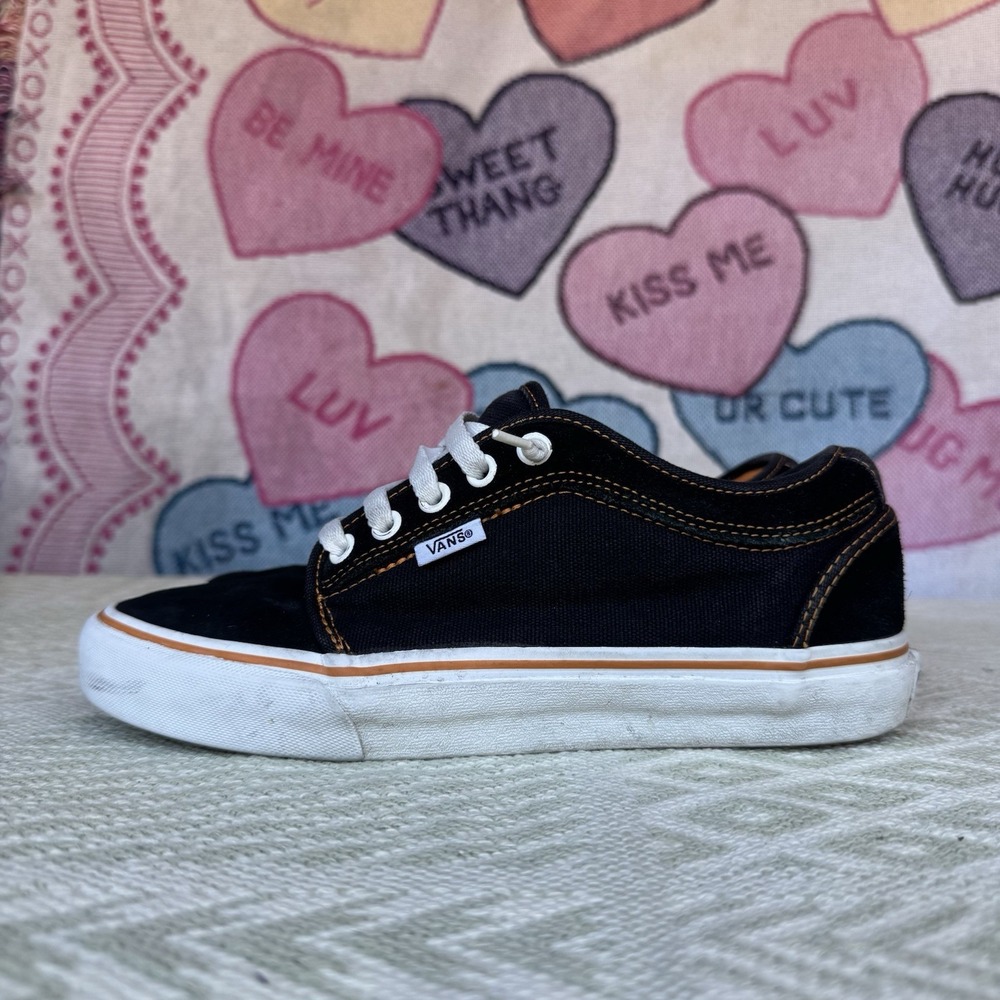 Size 7 - VANS Chukka Low (Denim) Black White Sneakers‎